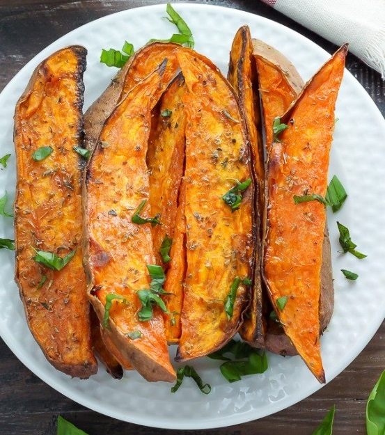 Baked Sweet Potato Wedges