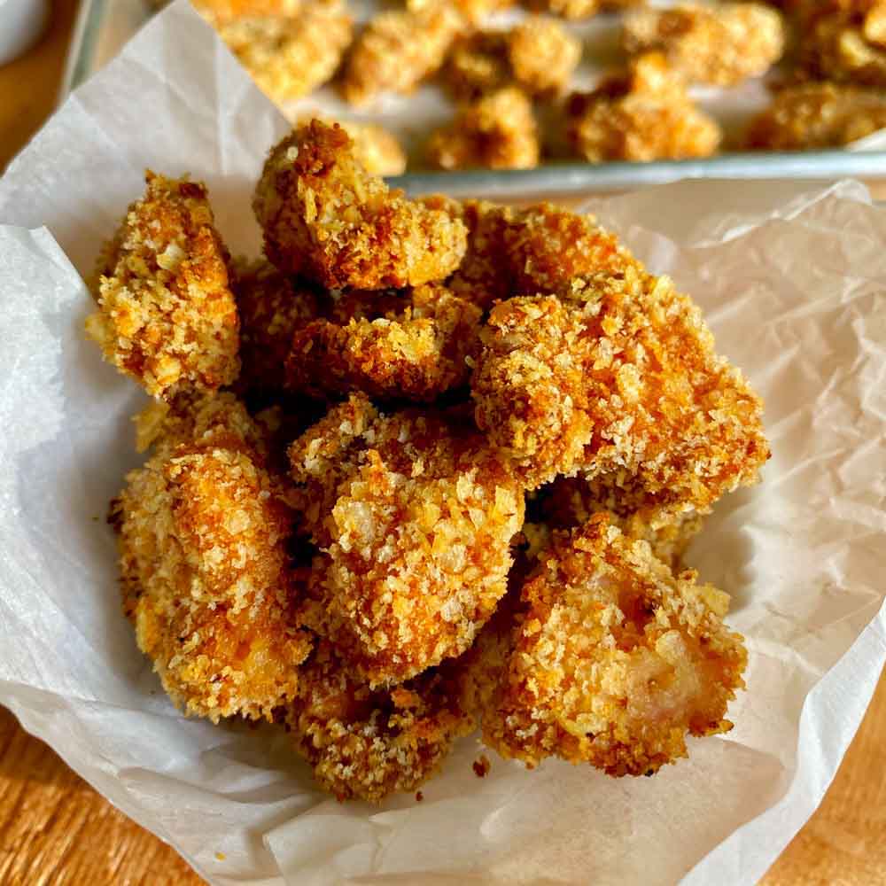 Baked Chicken Popcorn